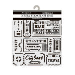 STAMPERIA ART OF TRAVELLING PATTERN 12 X 12 CM - KSTDS - 06