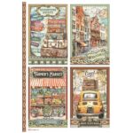 STAMPERIA ART OF TRAVELLDECOUPAGE ΡΙΖΌΧΑΡΤΟ A4-DFSA4979