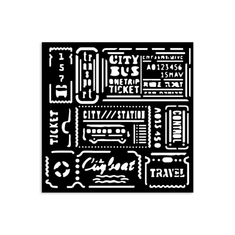 STAMPERIA ART OF TRAVELLING PATTERN 12 X 12 CM - KSTDS - 06 - Εικόνα 2