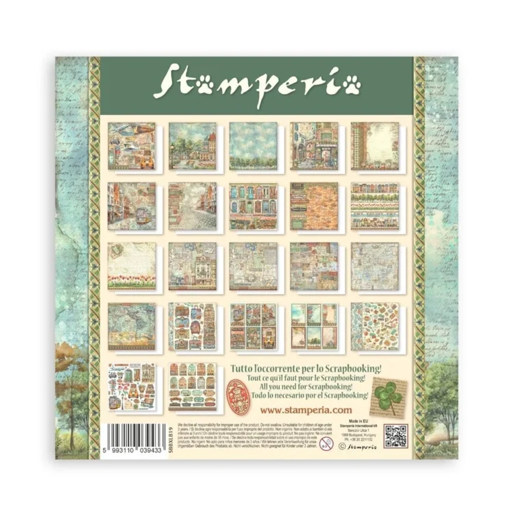 STAMPERIA ΤΈΧΝΗ ΤΟΥ ΤΑΞΙΔΙΟΎ ΜΠΛΟΚ 30,5/30,5 CM -SBBXLB19 - Εικόνα 10