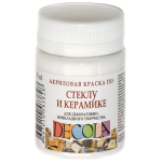 DECOLA ΑΚΡΥΛΙΚΌ ΧΡΏΜΑ ΓΙΑ ΓΥΑΛΊ ΚΑΙ ΚΕΡΑΜΙΚΆ 50 ML - ΛΕΥΚΌ