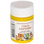 DECOLA ΑΚΡΥΛΙΚΌ ΧΡΏΜΑ ΓΙΑ ΓΥΑΛΊ ΚΑΙ ΚΕΡΑΜΙΚΆ 50 ML - ΚΊΤΡΙΝΟ ΦΩΣ