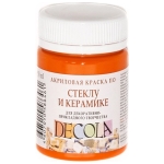 DECOLA ΑΚΡΥΛΙΚΌ ΧΡΏΜΑ ΓΙΑ ΓΥΑΛΊ ΚΑΙ ΚΕΡΑΜΙΚΆ 50 ML - ΣΚΟΎΡΟ ΚΊΤΡΙΝΟ