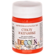DECOLA ΑΚΡΥΛΙΚΌ ΧΡΏΜΑ ΓΙΑ ΓΥΑΛΊ ΚΑΙ ΚΕΡΑΜΙΚΆ 50 ML - ΠΟΡΤΟΚΑΛΊ