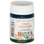 DECOLA ΑΚΡΥΛΙΚΌ ΧΡΏΜΑ ΓΙΑ ΓΥΑΛΊ ΚΑΙ ΚΕΡΑΜΙΚΆ 50 ML - ΠΡΆΣΙΝΟ ΣΚΟΎΡΟ