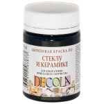 DECOLA ΑΚΡΥΛΙΚΌ ΧΡΏΜΑ ΓΙΑ ΓΥΑΛΊ ΚΑΙ ΚΕΡΑΜΙΚΆ 50 ML. -ΜΑΎΡΟΣ