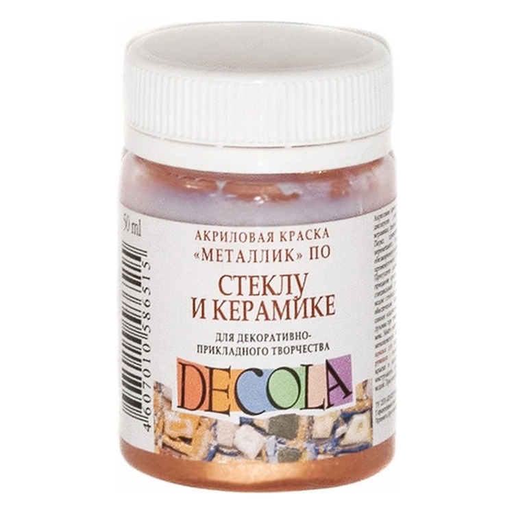 408963 DECOLA ΑΚΡΥΛΙΚΌ ΧΡΏΜΑ ΓΙΑ ΓΥΑΛΊ ΚΑΙ ΚΕΡΑΜΙΚΆ 50 ML - ΜΠΡΟΎΝΤΖΟΣ - Εικόνα 1