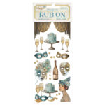 ΤΑ ΑΥΤΟΚΌΛΛΗΤΑ STAMPERIA MASQUERADE ΤΡΊΒΟΝΤΑΙ ΣΤΙΣ 10.16/21.6CM-DFLRB138