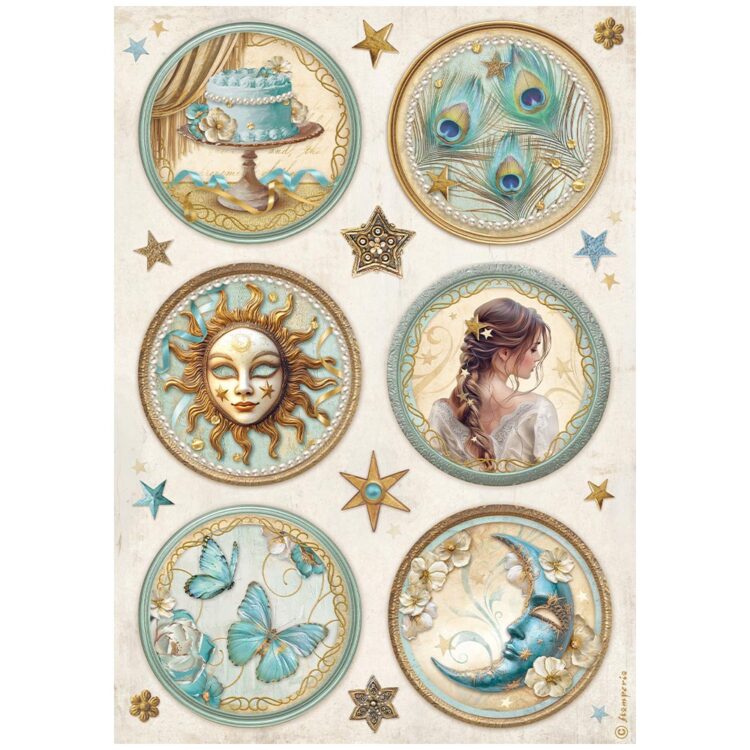 full_DFSA4981_1 STAMPERIA MASQUERADE DECOUPAGE ΡΙΖΌΧΑΡΤΟ A4-DFSA4981 - Εικόνα 1