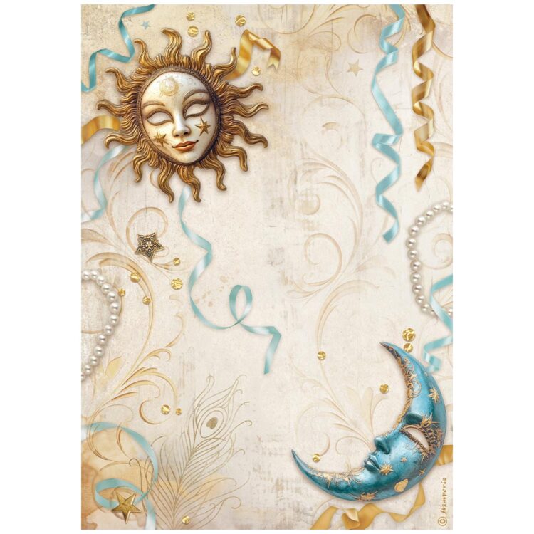 full_DFSA4982_1 STAMPERIA MASQUERADE DECOUPAGE ΡΙΖΌΧΑΡΤΟ A4-DFSA4982 - Εικόνα 1