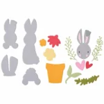 ΜΉΤΡΕΣ ΚΟΠΉΣ SIZZIX THINLITS - BUNNY BITS AND BLOOMS 2 - Εικόνα 5