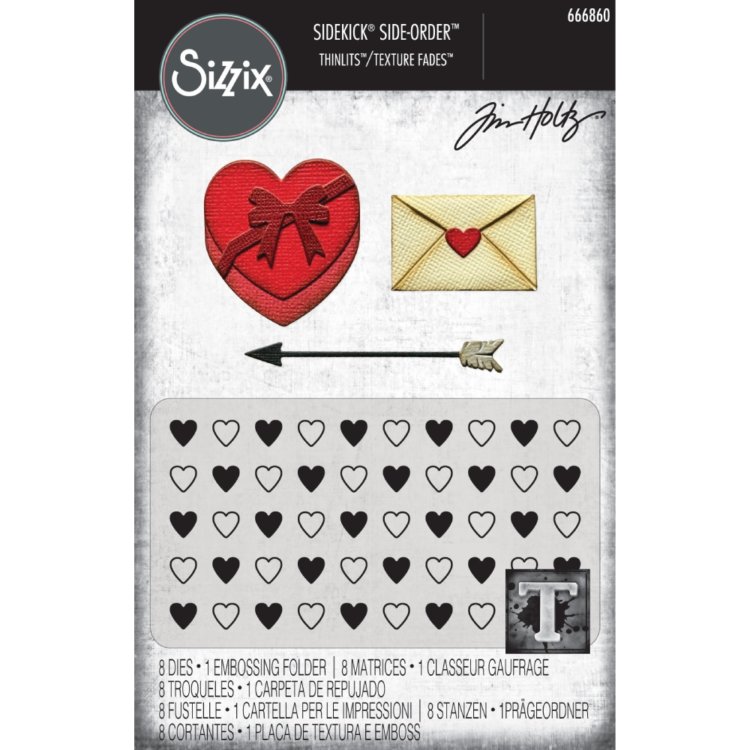 666860 SIZZIX THINLITS CUT PUNCHES - ΣΗΜΕΙΏΣΕΙΣ ΑΓΆΠΗΣ - Εικόνα 1