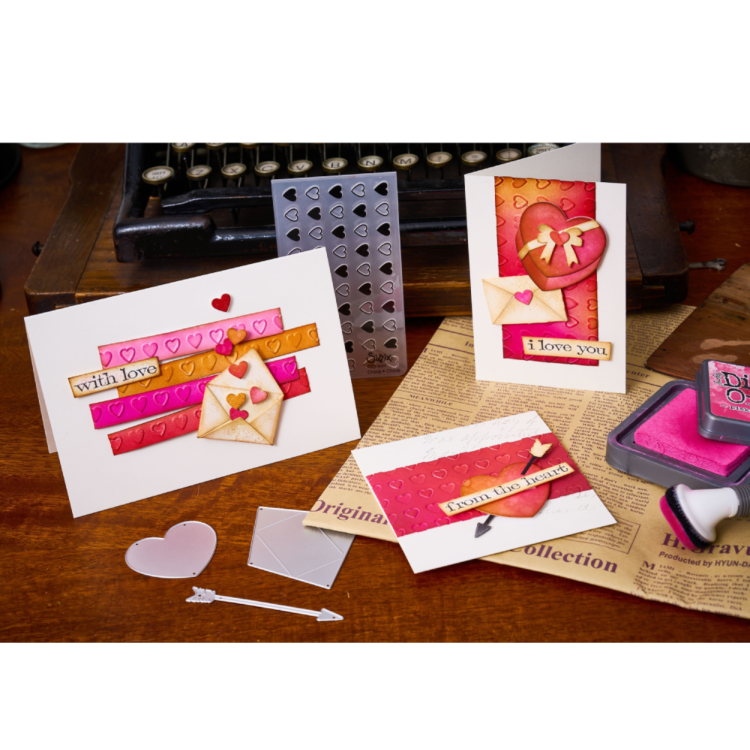 SIZZIX THINLITS CUT PUNCHES - ΣΗΜΕΙΏΣΕΙΣ ΑΓΆΠΗΣ - Εικόνα 3
