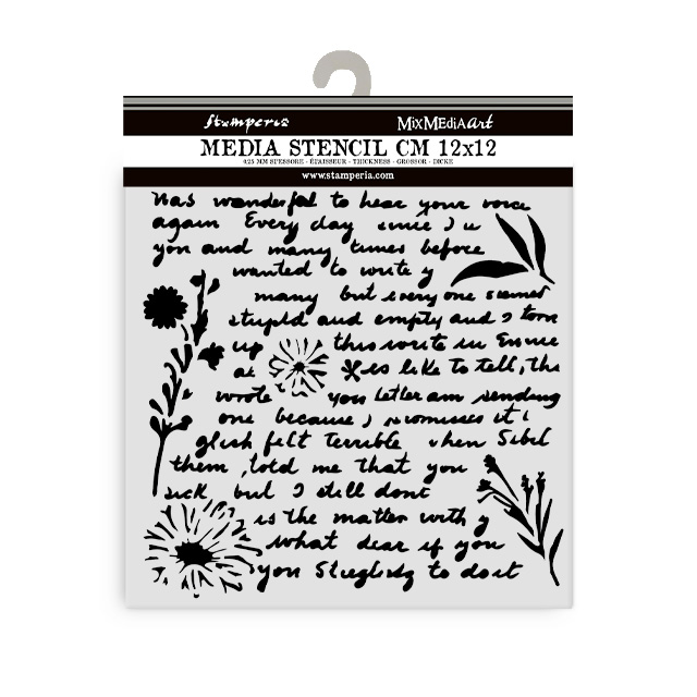 KSTDS20_1A ΣΧΈΔΙΟ ΜΟΤΊΒΟΥ STAMPERIA WRITINGS 12 X 12 CM - KSTDS-20 - Εικόνα 1