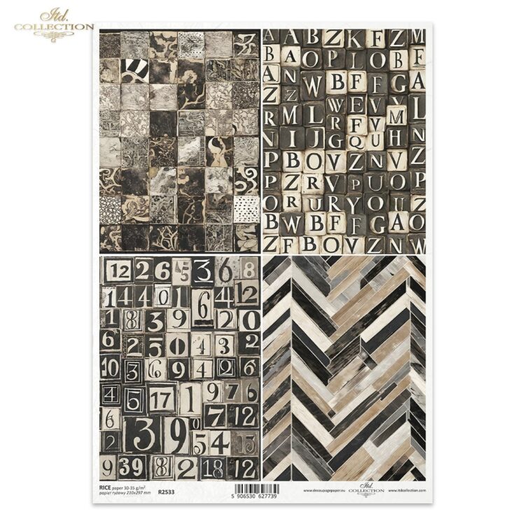 ITD COLLECTION DECOUPAGE ΡΙΖΌΧΑΡΤΟ A4 - R2533 - Εικόνα 1
