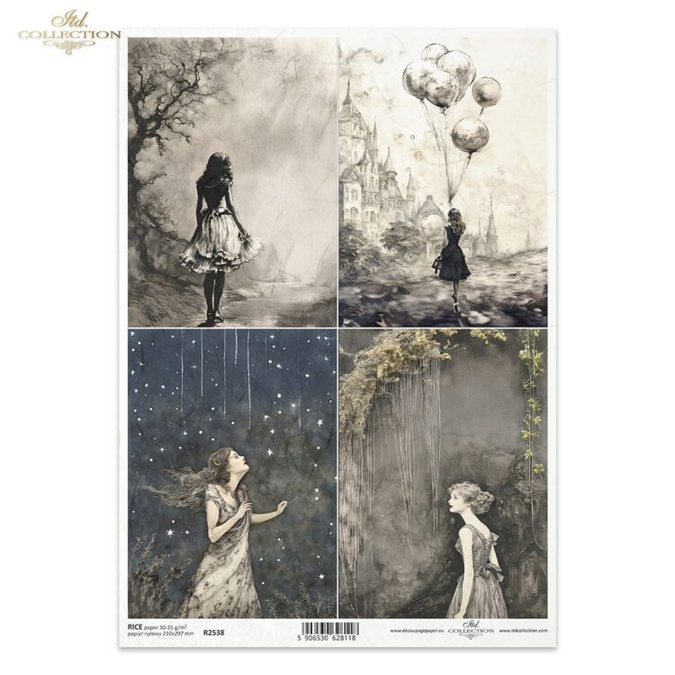 ITD COLLECTION DECOUPAGE ΡΙΖΌΧΑΡΤΟ A4 - R2538 - Εικόνα 1