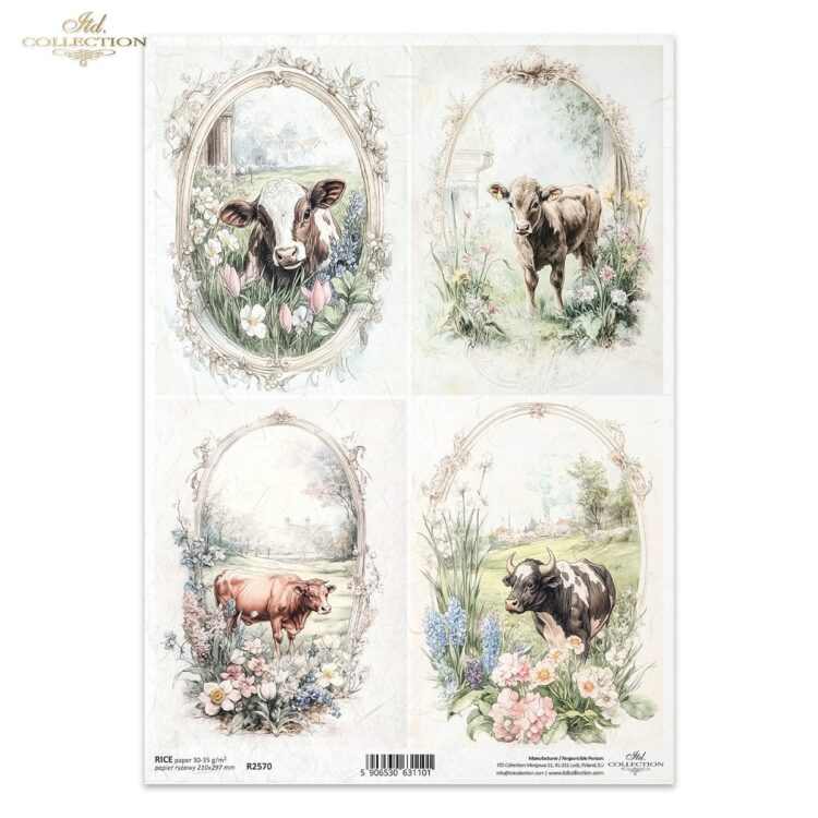 ITD COLLECTION DECOUPAGE ΡΙΖΌΧΑΡΤΟ A4 - R2570 - Εικόνα 1