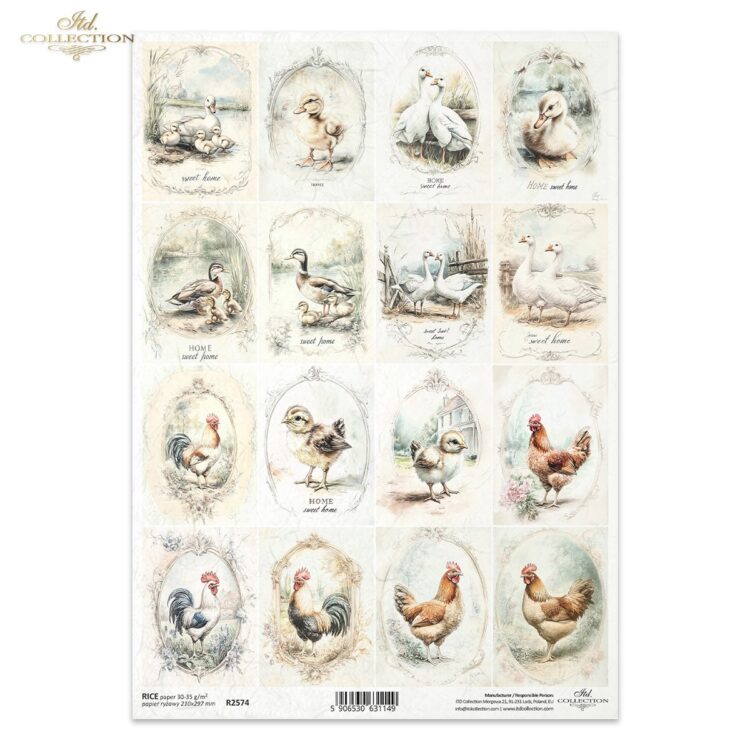 R2574 ITD COLLECTION DECOUPAGE ΡΙΖΌΧΑΡΤΟ A4 - R2574 - Εικόνα 1