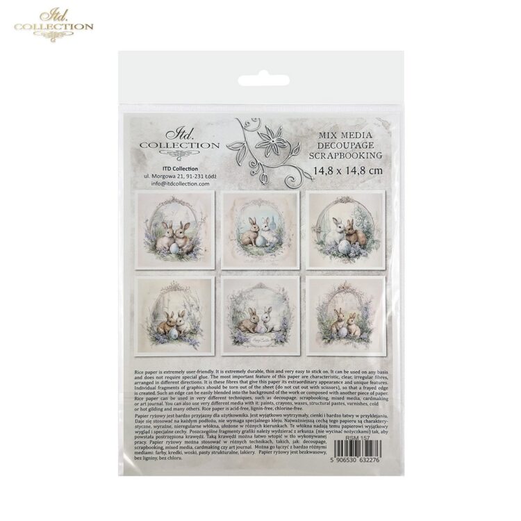 ITD COLLECTION ΜΙΝΙ ΡΙΖΌΧΑΡΤΟ K-CT 6ΤΜΧ 14.8X14.8CM - RSM157 - Εικόνα 2