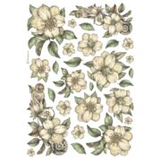 STAMPERIA ΛΕΥΚΑ ΛΟΥΛΟΥΔΙΑ DECOUPAGE ΡΙΖΌΧΑΡΤΟ A4-DFSA4987
