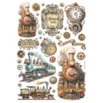 STAMPERIA TRAIN DECOUPAGE ΡΙΖΌΧΑΡΤΟ A4-DFSA4988