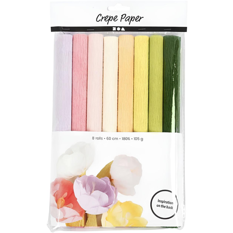 2090099 (1) CREATIV ΚΡΕΠ ΧΑΡΤΙ 105 G 25/60 ΕΚ. 8 ΡΟΛΆ ΣΕΤ 209001 - Εικόνα 1