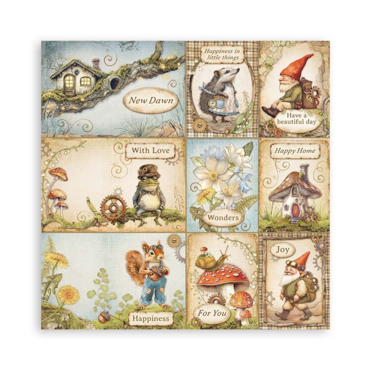 ΜΠΛΟΚ ΧΑΡΤΙΟΥ STAMPERIA HIDDEN GROVE 20,3/20,3 CM-SBBS124 - Εικόνα 16