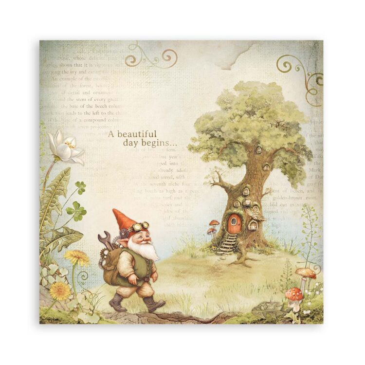 ΜΠΛΟΚ ΧΑΡΤΙΟΥ STAMPERIA HIDDEN GROVE 20,3/20,3 CM-SBBS124 - Εικόνα 13