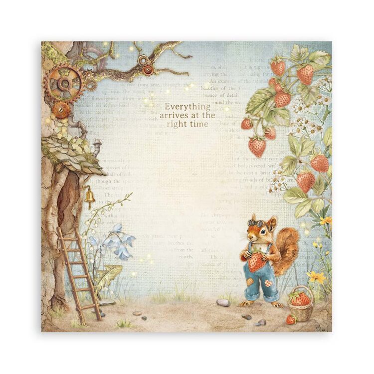 ΜΠΛΟΚ ΧΑΡΤΙΟΥ STAMPERIA HIDDEN GROVE 20,3/20,3 CM-SBBS124 - Εικόνα 9