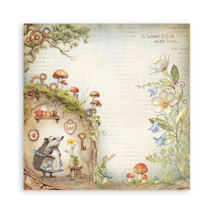 ΜΠΛΟΚ ΧΑΡΤΙΟΥ STAMPERIA HIDDEN GROVE 20,3/20,3 CM-SBBS124 - Εικόνα 7