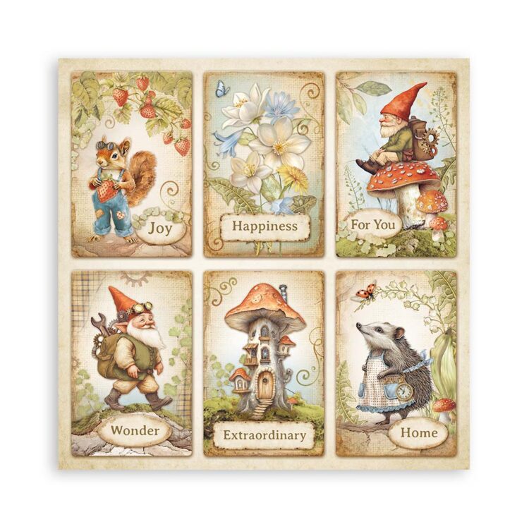 ΜΠΛΟΚ ΧΑΡΤΙΟΥ STAMPERIA HIDDEN GROVE 20,3/20,3 CM-SBBS124 - Εικόνα 20