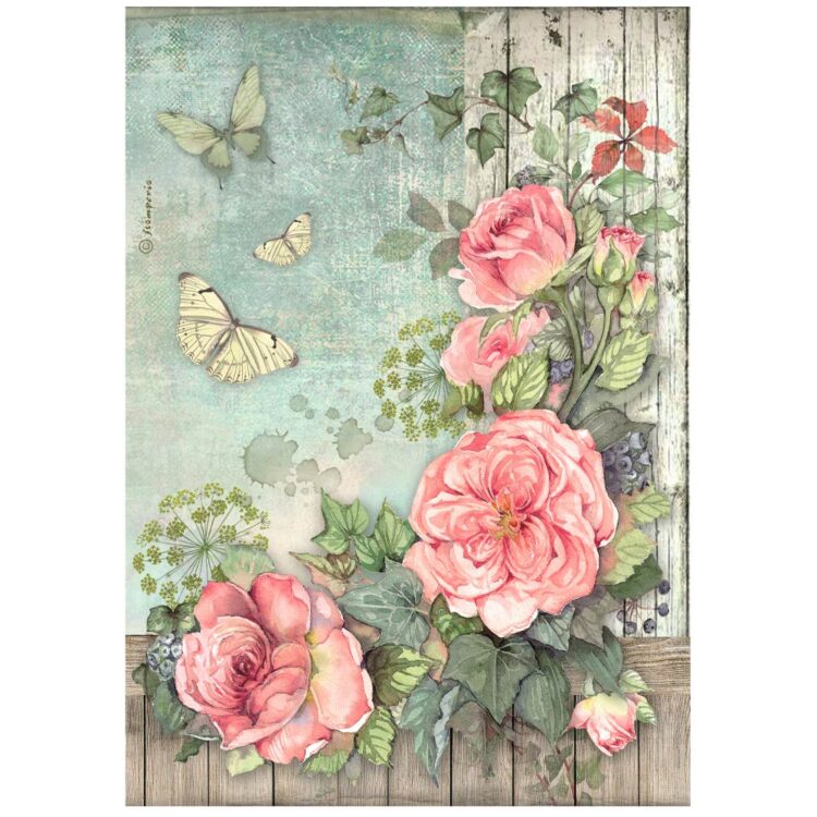 full_DSA41018_1 STAMPERIA HOUSE OF ROSES DECOUPAGE ΧΑΡΤΙ A4-DFSA41018 - Εικόνα 1