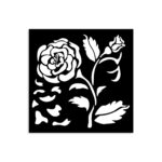 STAMPERIA HOUSE OF ROSES PATTERN 12 X 12 CM-KSTDS-36