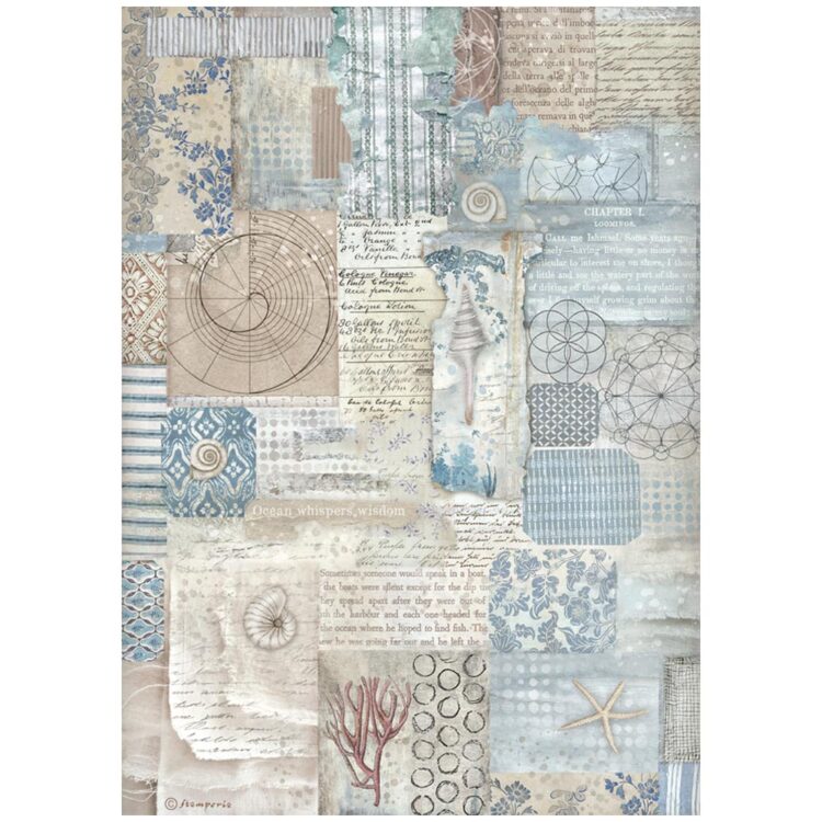 410270 STAMPERIA SILENT SEA DECOUPAGE ΧΑΡΤΙ A4-DFSA41027 - Εικόνα 1