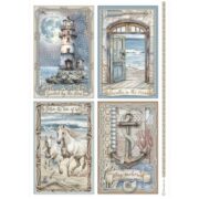 STAMPERIA SILENT SEA DECOUPAGE ΧΑΡΤΙ A4-DFSA41029