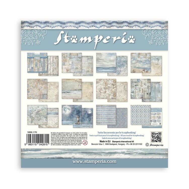 STAMPERIA SILENT ΜΠΛΟΚ ΧΑΡΤΙΟΥ ΘΑΛΑΣΣΑΣ 30.5/30.5CM-SBBL170 - Εικόνα 34