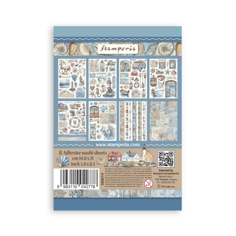 STAMPERIA SILENT SEA WASHI PAD 8 ΦΥΛΛΑ A5 -SBW19 - Εικόνα 9