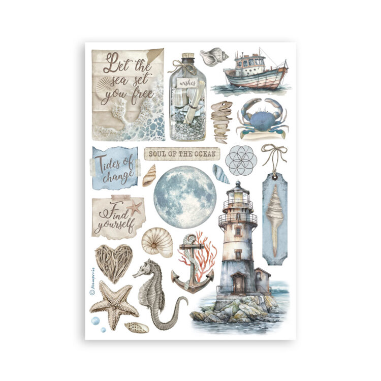 STAMPERIA SILENT SEA WASHI PAD 8 ΦΥΛΛΑ A5 -SBW19 - Εικόνα 8