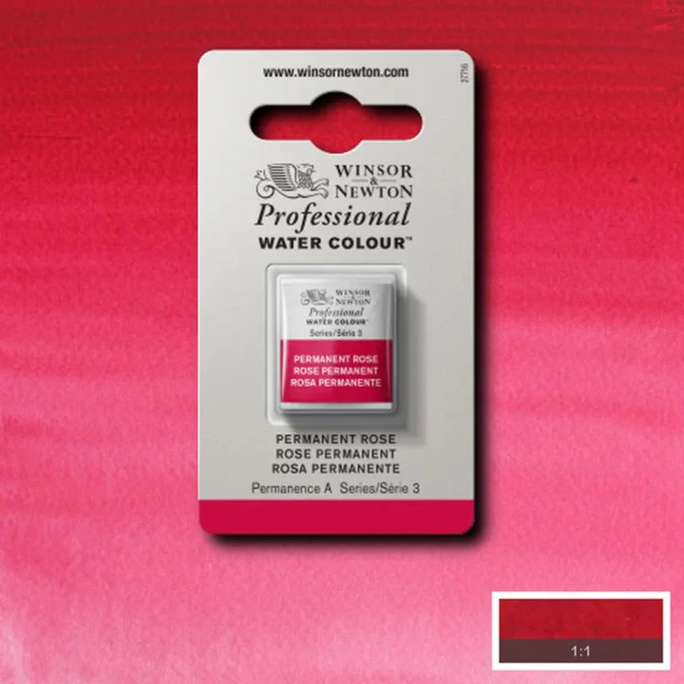 010515 W&N ΒΑΦΉ ΑΚΟΥΑΡΈΛΑΣ PROFESSIONAL H/PAN - PERMANENT ROSE - Εικόνα 1