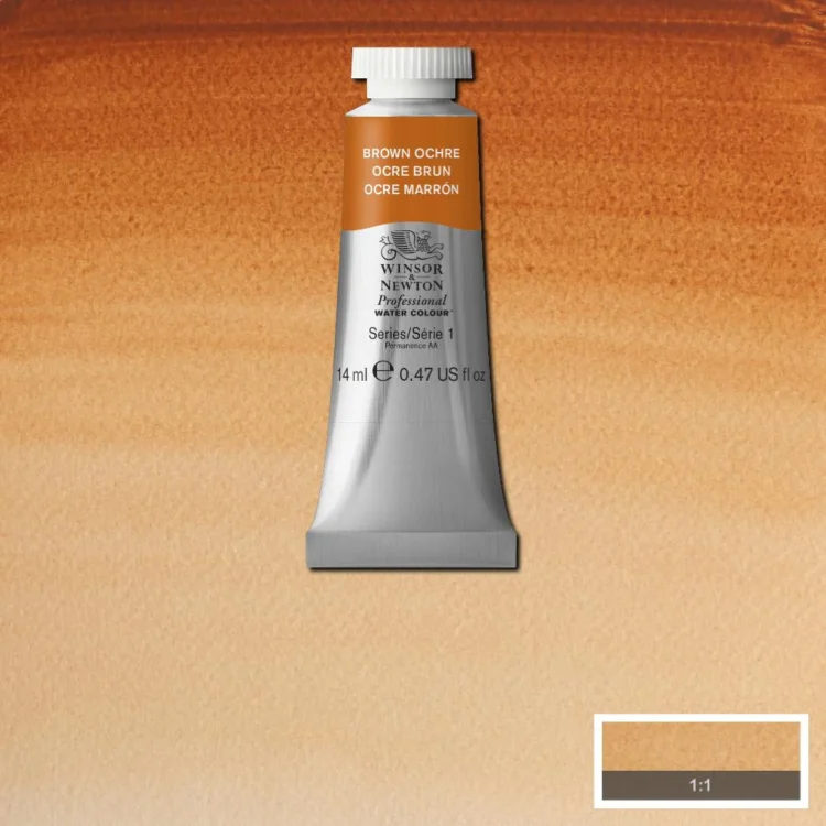 015059 W&N ΒΑΦΉ ΑΚΟΥΑΡΈΛΑΣ PROFESSIONAL 14 ML. - ΚΑΦΈ ΏΧΡΑ - Εικόνα 1