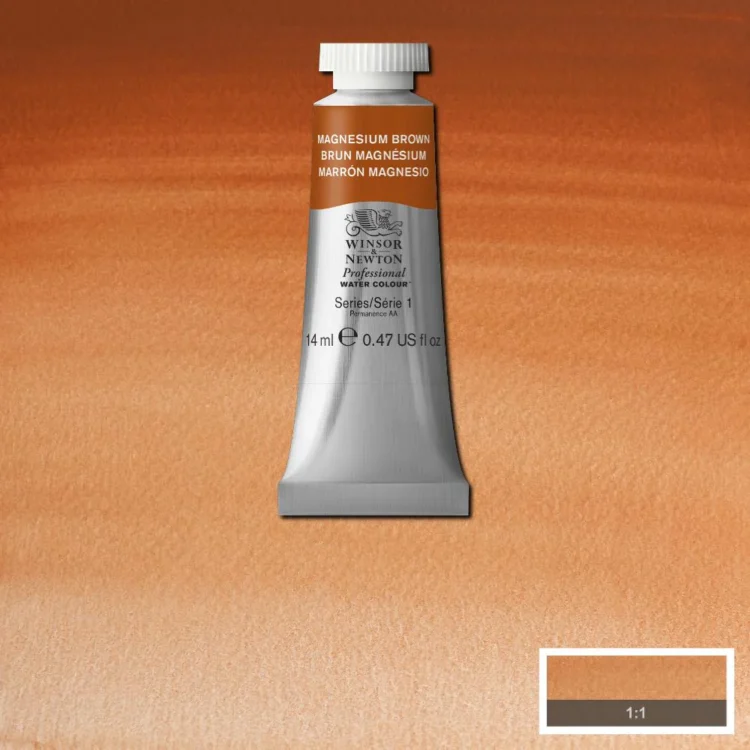 015381 W&N ΒΑΦΉ ΑΚΟΥΑΡΈΛΑΣ PROFESSIONAL 14 ML. - ΚΑΦΈ ΜΑΓΝΉΣΙΟ - Εικόνα 1