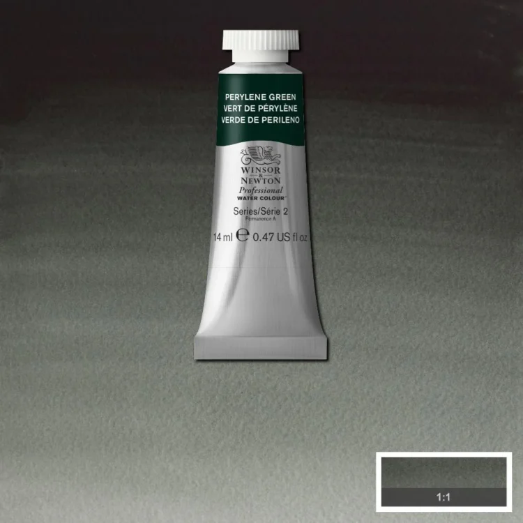 015460 W&N ΒΑΦΉ ΑΚΟΥΑΡΈΛΑΣ PROFESSIONAL 14 ML. - ΠΡΆΣΙΝΟ ΠΕΡΥΛΈΝΙΟ - Εικόνα 1