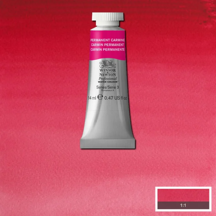 015479 W&N WATERCOLOR PAINT PROFESSIONAL 14 ML - ΜΟΝΙΜΗ ΚΑΡΜΙΝΗ - Εικόνα 1