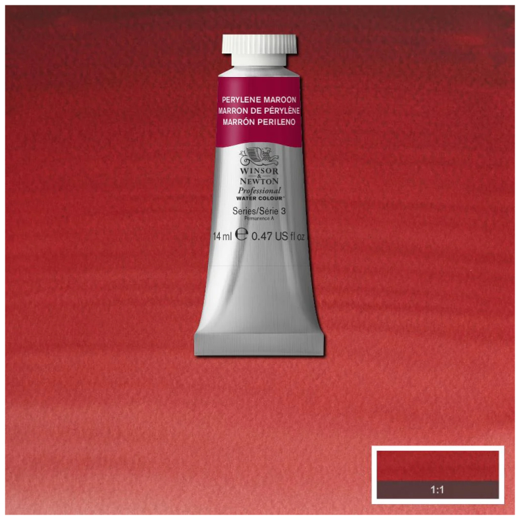 015507 W&N ΒΑΦΉ ΑΚΟΥΑΡΈΛΑΣ PROFESSIONAL 14 ML - PERYLENE MAROON - Εικόνα 1