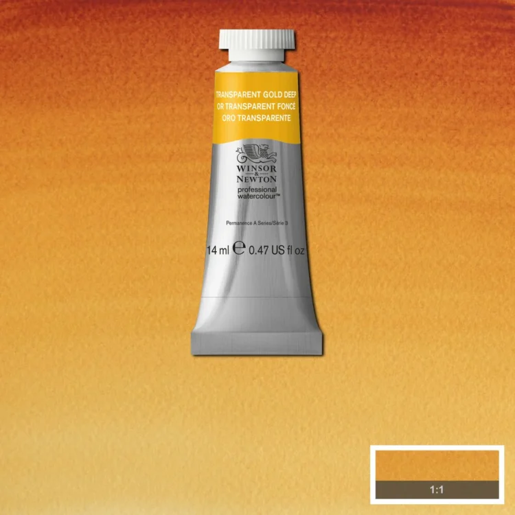 015547 W&N WATERCOLOR PAINT PROFESSIONAL 14 ML -ΔΙΑΦΑΝΕΣ ΧΡΥΣΟ ΒΑΘΥ ΒΑΘΥ - Εικόνα 1