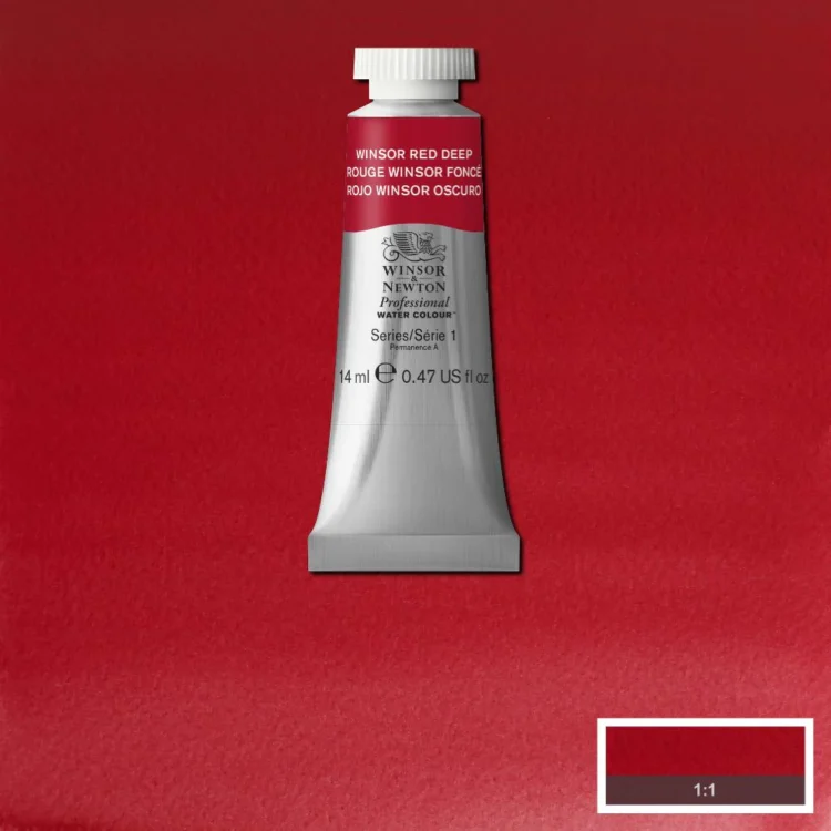 015725 W&N ΒΑΦΉ ΑΚΟΥΑΡΈΛΑΣ PROFESSIONAL 14 ML. - ΓΟΥΊΝΣΟΡ ΡΕΝΤ ΒΑΘΎ - Εικόνα 1