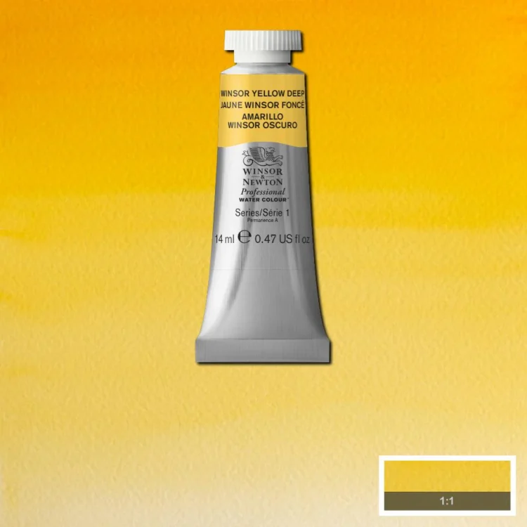 015731 W&N ΒΑΦΉ ΑΚΟΥΑΡΈΛΑΣ PROFESSIONAL 14 ML - WINSOR YELLOW DEEP - Εικόνα 1