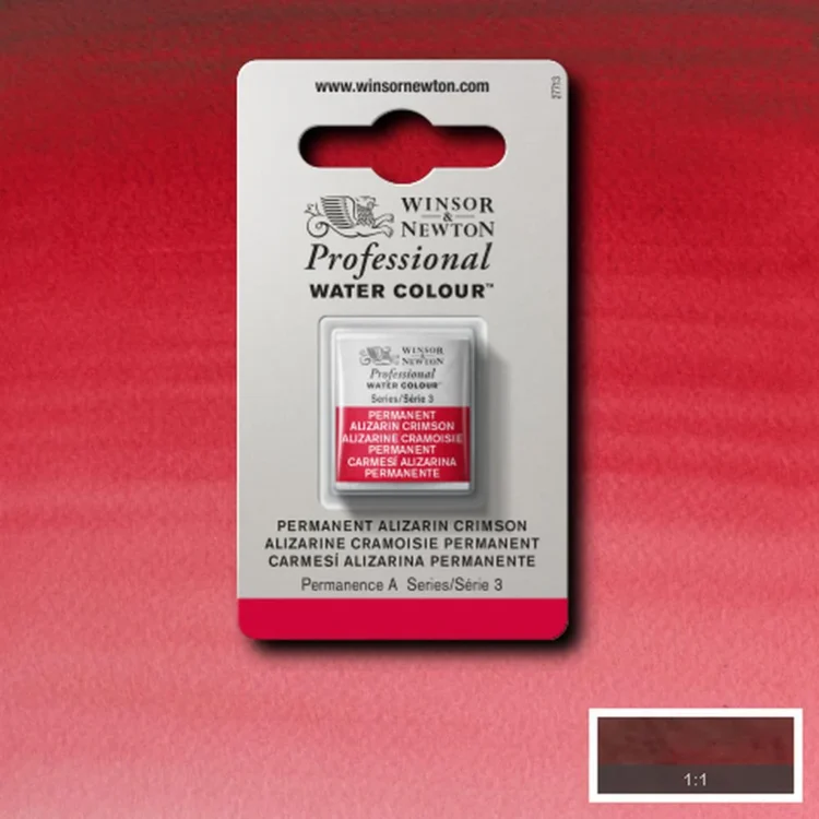 101466 W&N ΒΑΦΉ ΑΚΟΥΑΡΈΛΑΣ PROFESSIONAL H/PAN - PERMANENT ALIZARIN CR - Εικόνα 1