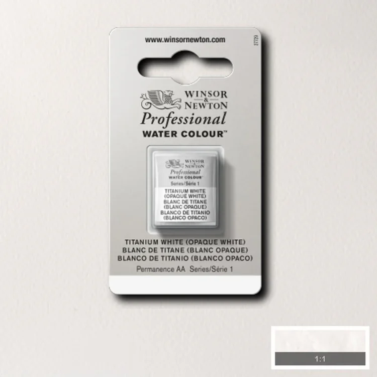 101644 W&N ΒΑΦΉ ΑΚΟΥΑΡΈΛΑΣ PROFESSIONAL H/PAN - TITANIUM WHITE - Εικόνα 1