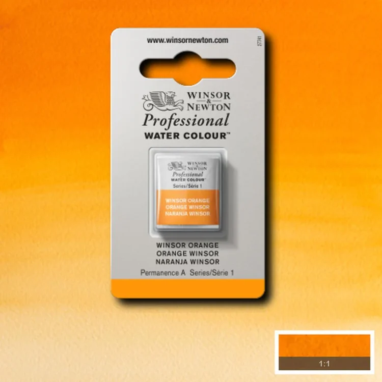 101724 W&N ΒΑΦΉ ΑΚΟΥΑΡΈΛΑΣ PROFESSIONAL H/PAN - WINSOR ORANGE - Εικόνα 1